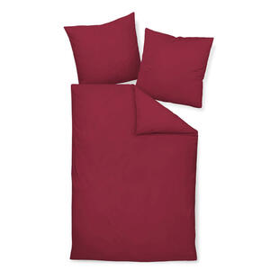 Janine Bettwäsche Giacomo, Bordeaux, Textil, Uni, 240x220 cm, Textiles Vertrauen - Oeko-Tex®, bügelfrei, pflegeleicht, atmungsaktiv, hautfreundlich, schadstoffgeprüft, 100% feinster Baumwollsatin