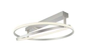 LED-Deckenleuchte Q-Beluga, stahlfarbig, 59,5 cm