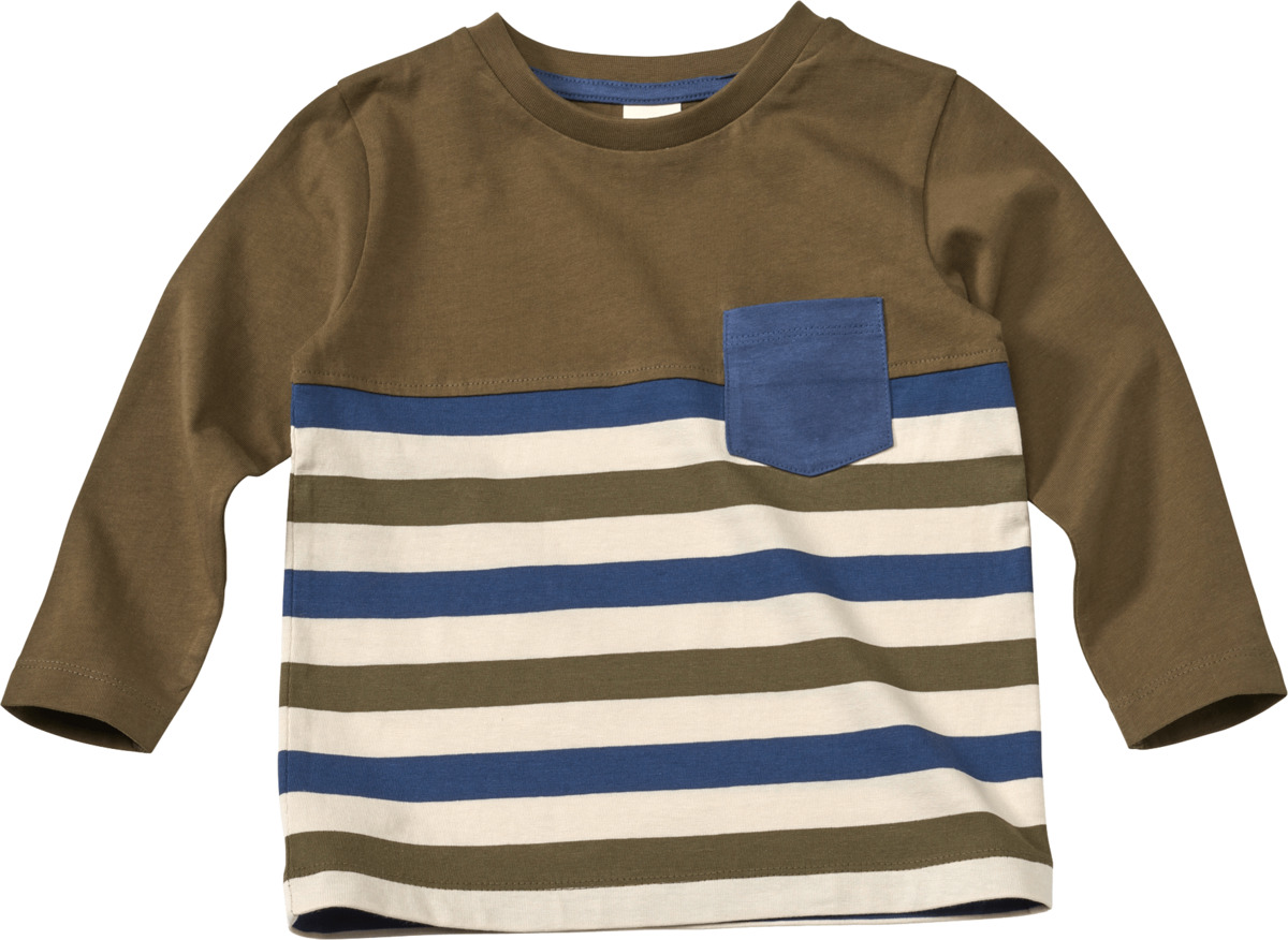 Bild 1 von ALANA Langarmshirt mit Tasche, grün & blau, Gr. 116