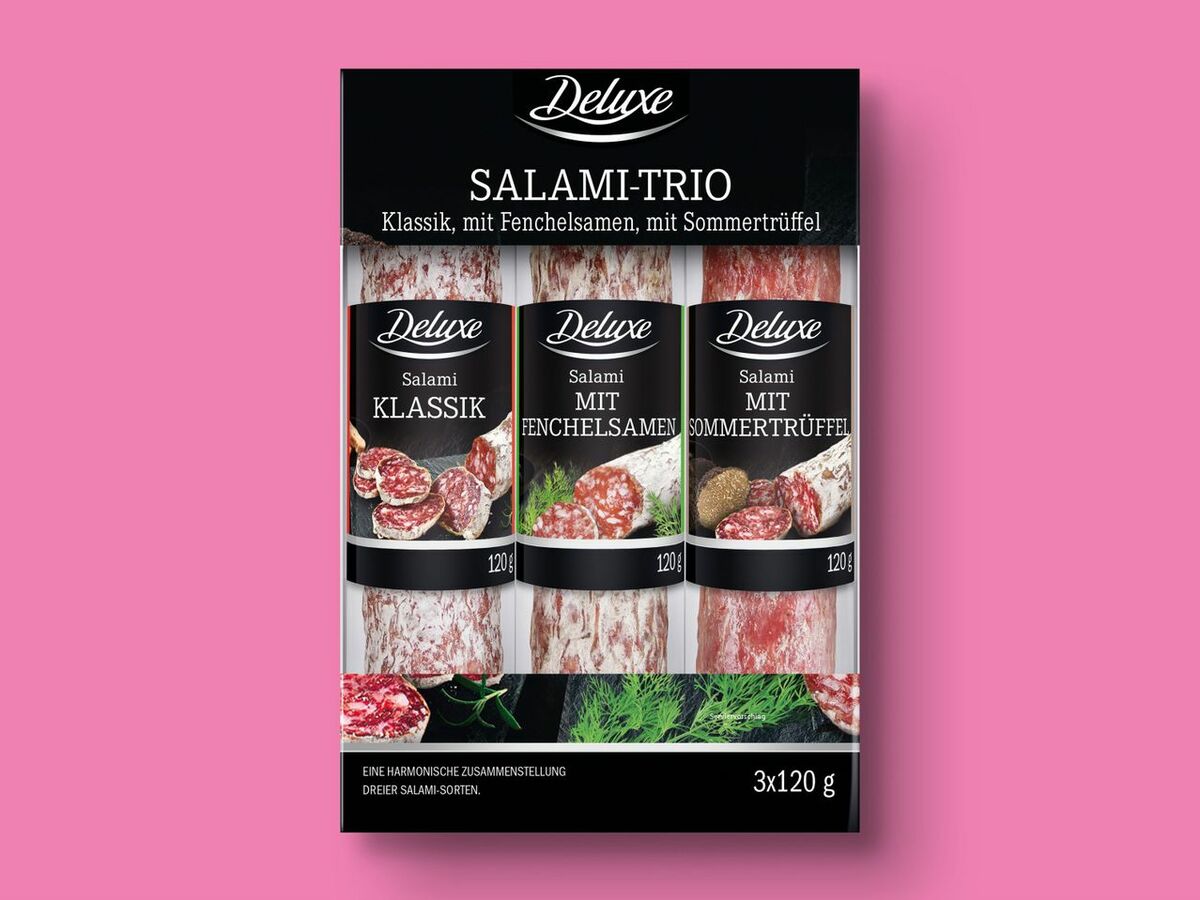 Bild 1 von Deluxe Salami-Trio, 
         3x 120 g