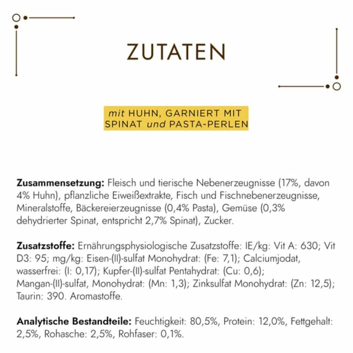 Bild 4 von GOURMET A la Carte mit Huhn, Spinat und Pasta-Perlen 26x85g