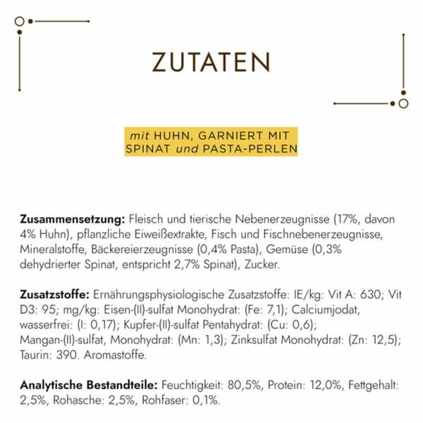 Bild 4 von GOURMET A la Carte mit Huhn, Spinat und Pasta-Perlen 26x85g