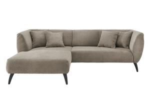 Wohnlandschaft Colori Graubraun Cord, Graubraun
