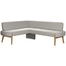 Bild 1 von Lomoco Eckbank, Eiche, Hellgrau, Holz, Textil, Eiche, vollmassiv, 3-4-Sitzer, L-Form, 240x176 cm, Stoffauswahl, Typenauswahl, seitenverkehrt erhältlich, Esszimmer, Bänke, Eckbänke