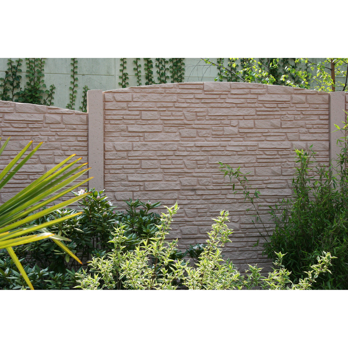 Bild 1 von Beckers Betonzaun Zwischenpfosten 'Standard' einseitig 11 x 11 x 248 cm grau