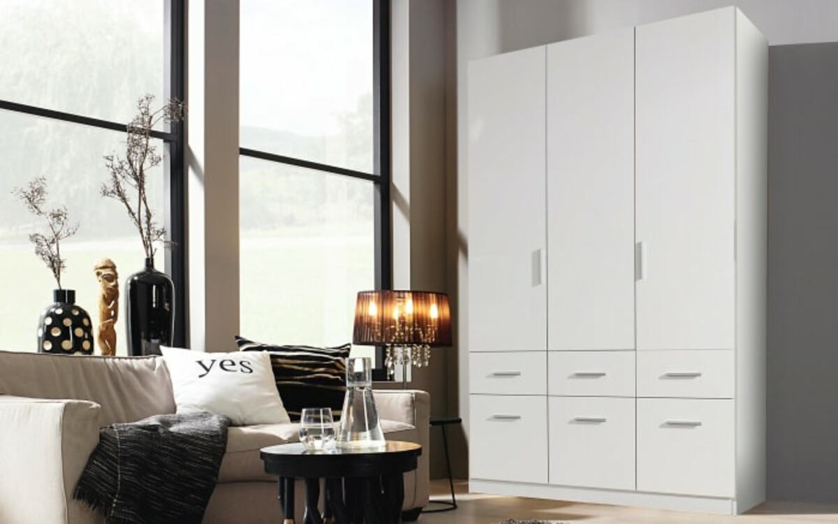 Bild 1 von Drehtürenschrank Celle, weiß, 136 cm