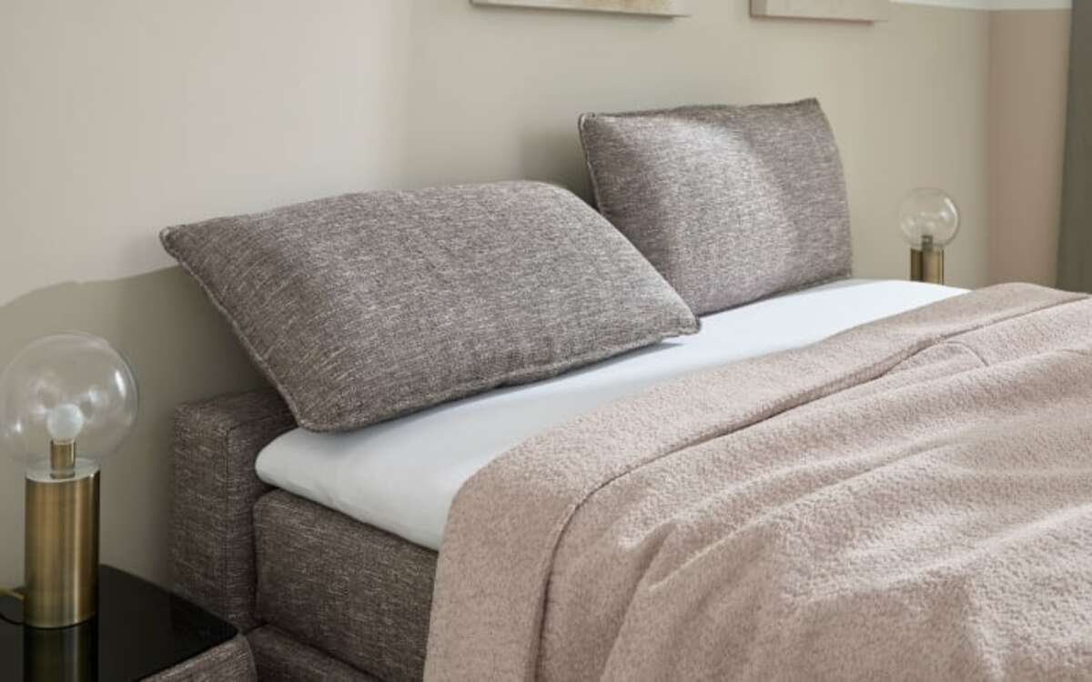 Bild 4 von Boxspringbett Cushido, grau, 180 x 200 cm