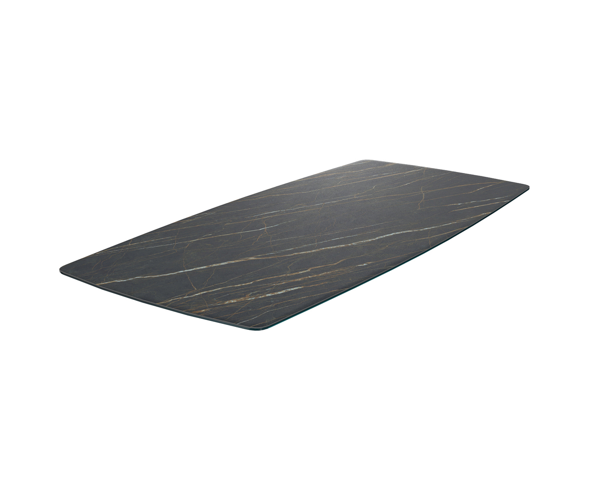 Bild 1 von Esstischplatte Edge Boot 200x100cm Laminam® Keramik Noir Desir Braun