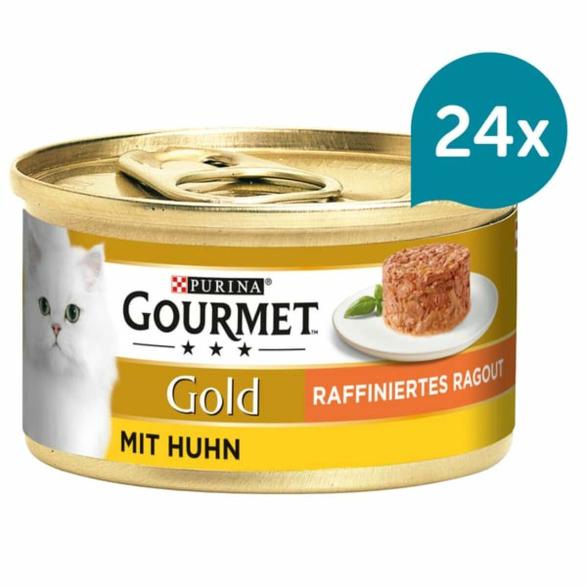 Bild 1 von GOURMET Gold Raffiniertes Ragout mit Huhn 24x85g