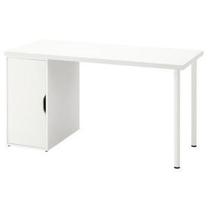 LAGKAPTEN / ALEX  Schreibtisch, weiß 140x60 cm