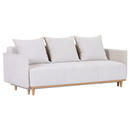 Bild 1 von Xora Schlafsofa, Beige, Textil, Buche, massiv, 3-Sitzer, Füllung: Polyester, 205x75x100 cm, Liegefunktion, Schlafen auf Sitzhöhe, Kinder- & Jugendzimmer, Jugendmöbel, Jugendsofas