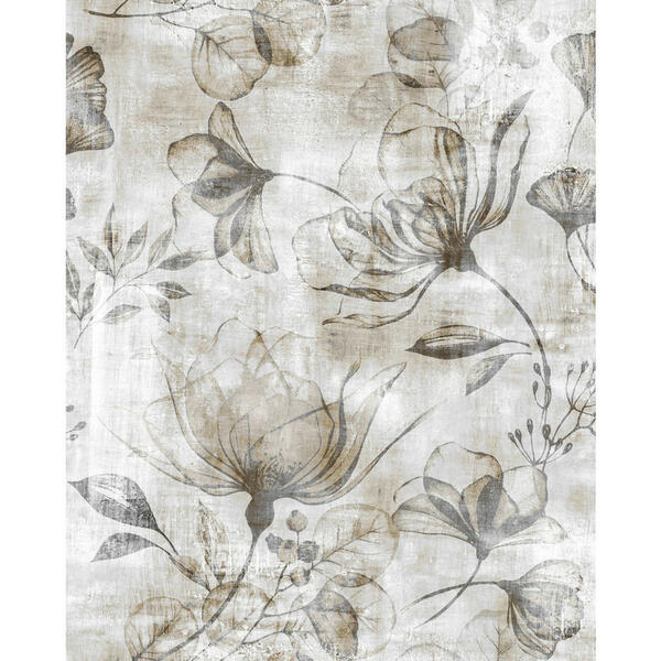 Bild 1 von Komar Vliestapete, Braun, Schwarz, Weiß, Floral, 200x250 cm, Fsc, Tapeten Shop, Vliestapeten