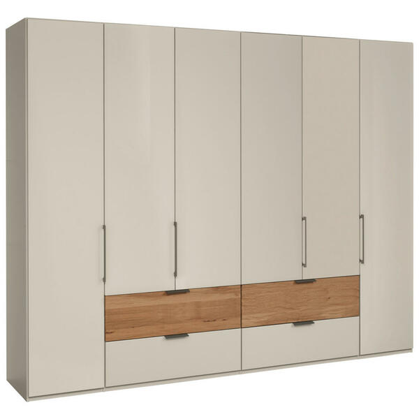 Bild 1 von Dieter Knoll Kleiderschrank, Eiche, Champagner, Holzwerkstoff, 8 Fächer, 4 Schubladen, 300x216x58 cm, Schlafzimmer, Kleiderschränke, Drehtürenschränke