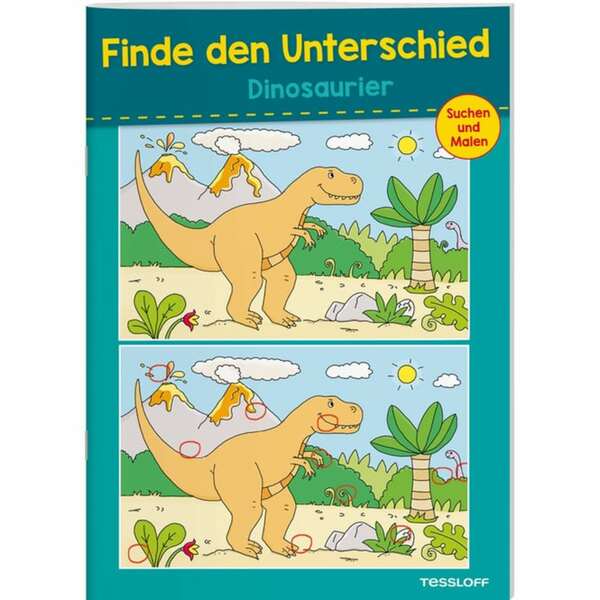 Bild 1 von Finde den Unterschied - Dinosaurier - Suchen und Malen