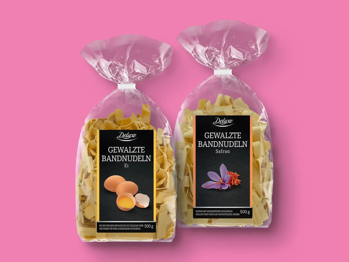 Bild 1 von Deluxe Gewalzte Bandnudeln, 
         500 g
