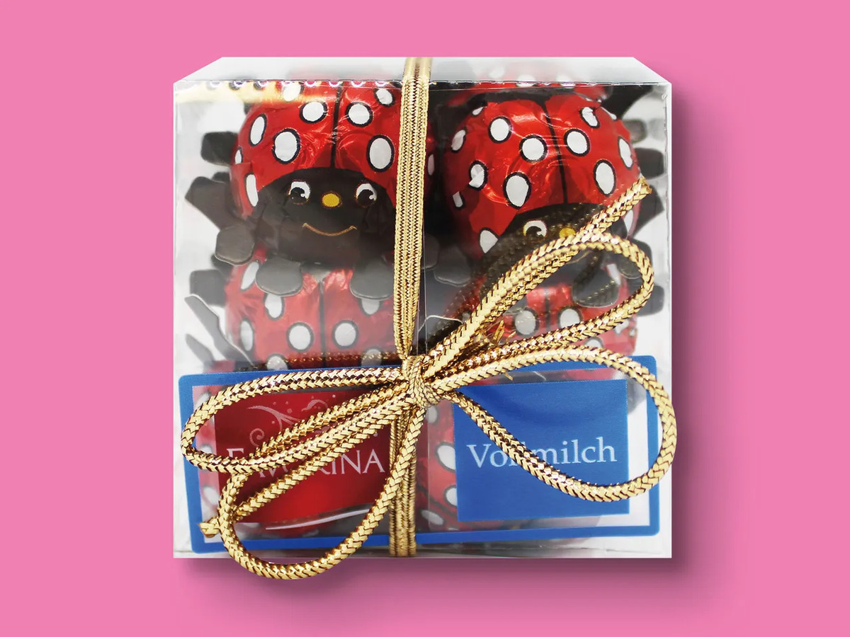 Bild 1 von Favorina Kleine Käfer aus Schokolade im Würfel, 
         100 g