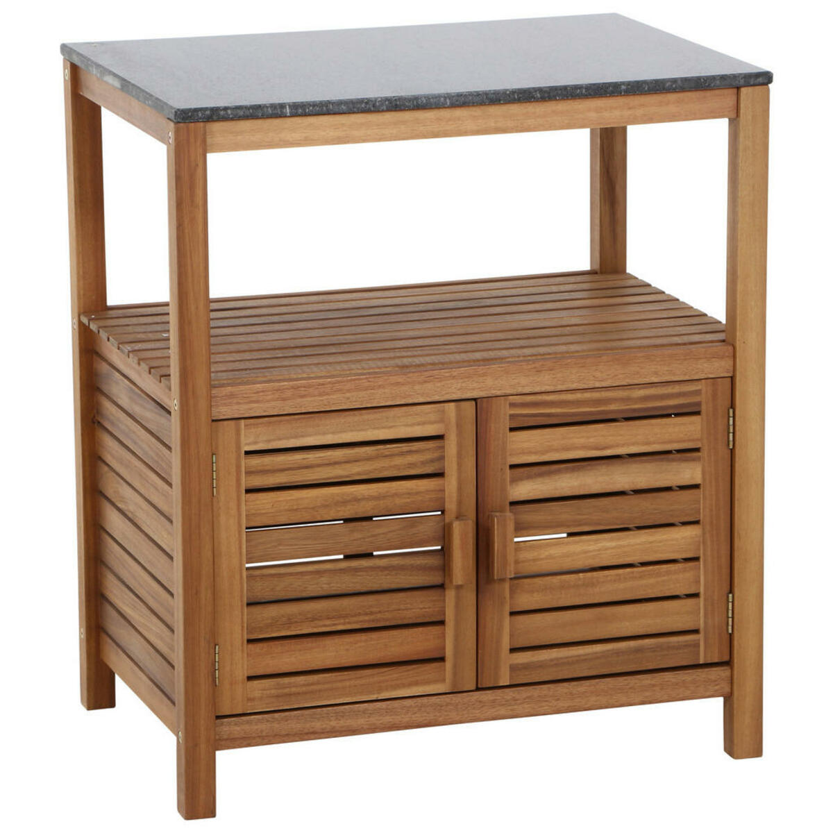 Bild 1 von Siena Garden Outdoorküche, Schwarz, Akazie, Holz, Stein, Akazie, einzeln stellbar, 75x87x52 cm, FSC 100%, Gartenzubehör, Gartenkommoden & -regale