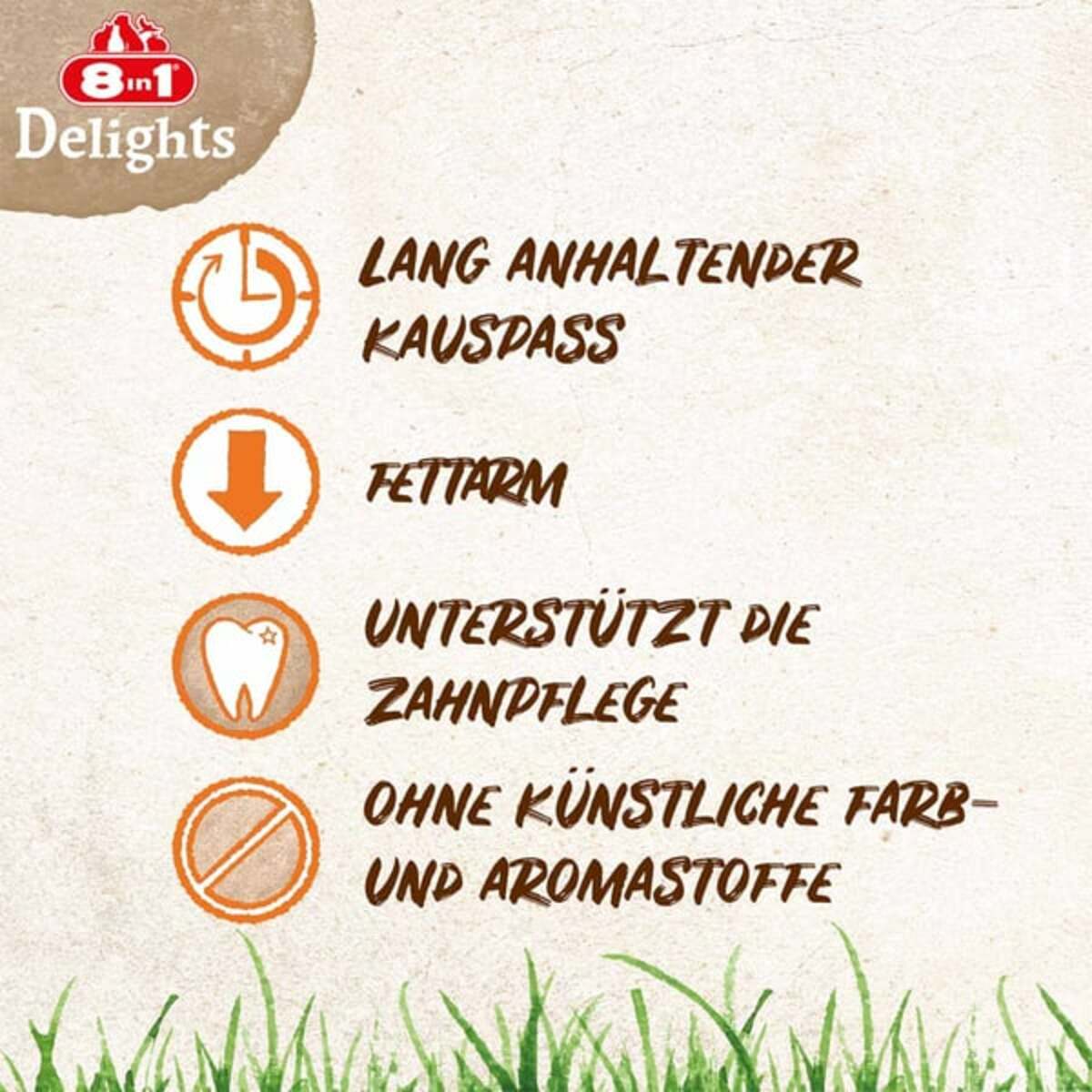 Bild 4 von 8in1 Delights Kauknochen Chicken/Huhn M 1 Stück