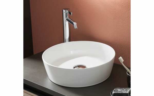 Bild 2 von Aufsatzwaschtisch Vialli, weiß, inkl. Permanentablauf