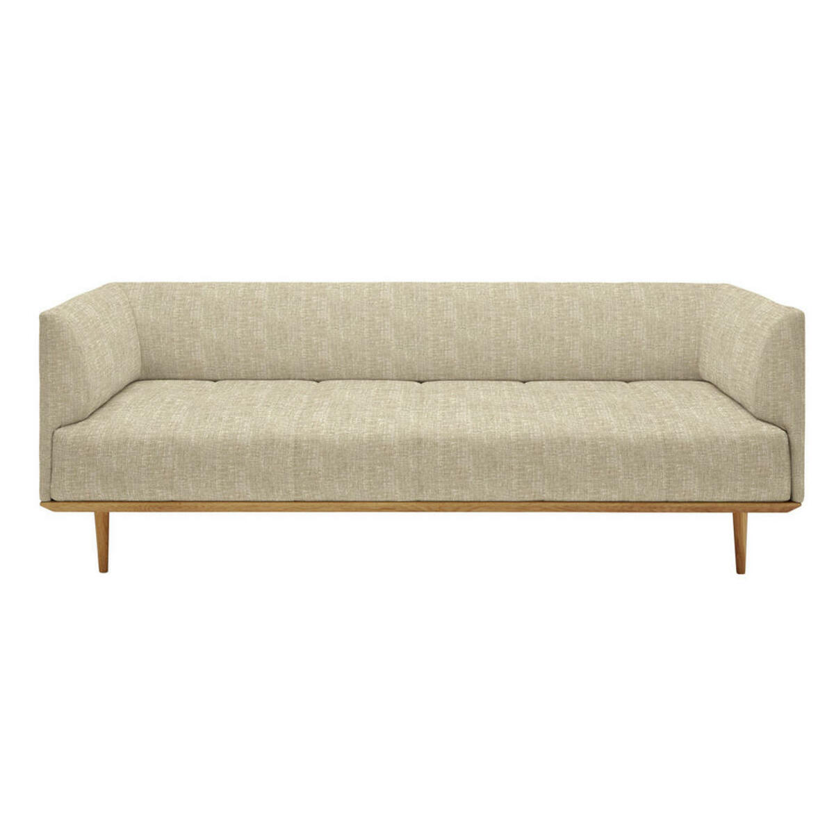 Bild 1 von Joka Bigsofa, Hellbraun, Textil, Eiche, 220x77x120 cm, Typenauswahl, Stoffauswahl, Wohnzimmer, Sofas & Couches, Sofas, Bigsofas