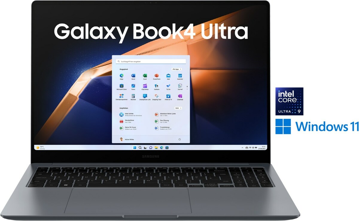 Bild 1 von Galaxy Book4 Ultra (NP960XGL-XG1DE) 40,64 cm (16") Notebook moonstone gray