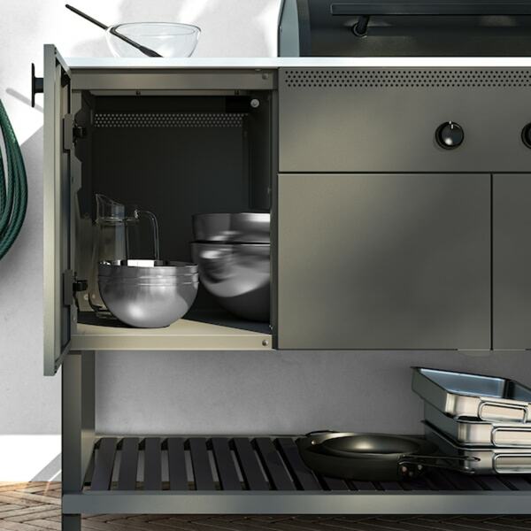 Bild 3 von BÅTSKÄR  Kohlegrill, für draußen/dunkelgrau 120x60 cm