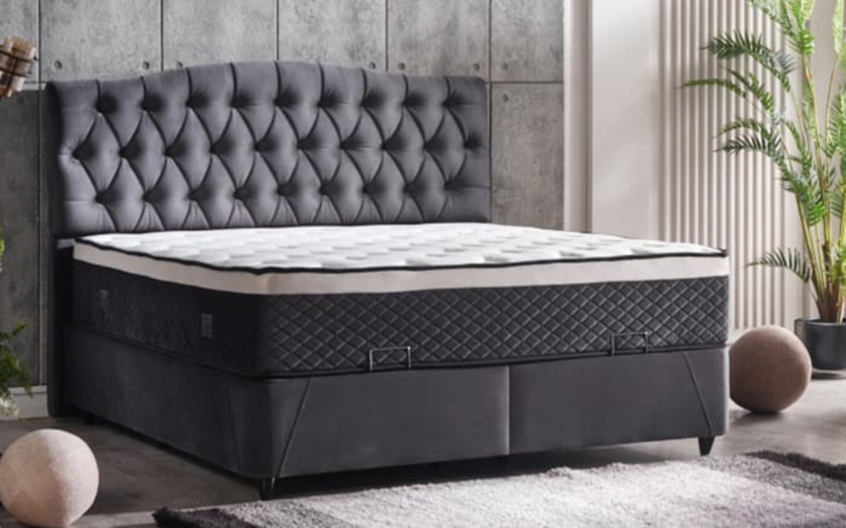 Bild 1 von wimex - Polsterbett Saigon, anthrazit, 180 x 200 cm, inkl. Bettkasten