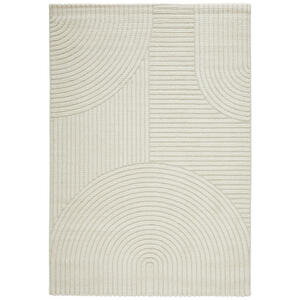 Novel Webteppich, Creme, Textil, Struktur, rechteckig, 80x150 cm, ISO 9001, Bsci, Oeko-Tex® Standard 100, für Fußbodenheizung geeignet, in verschiedenen Größen erhältlich, leicht zusammenrollba