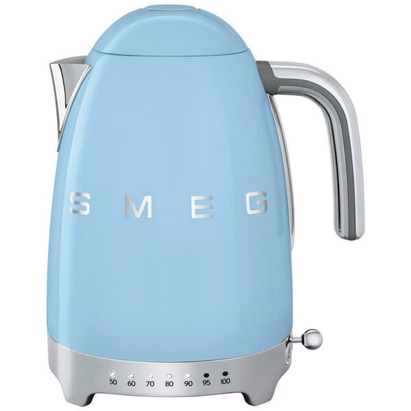 Bild 1 von Smeg Wasserkocher 50´s Style, Metall, 1,7 L, 22.30x28x17.10 cm, automatische Abschaltung, manuelle Trockengehschutz, Überhitzungsschutz, 360°-Sockel, Anti-Rutsch-Füße, ergonomischer Griff, flach