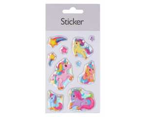 Sticker Puffy Tiere & Meerjungfrau