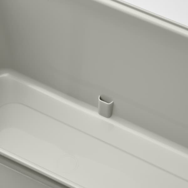 Bild 3 von ROSENKÅL  Blumenkasten mit Halter, für draußen hellgrau 48x18 cm