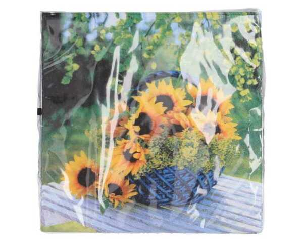 Bild 1 von Servietten 20er 33x33cm Korb/Sonnenblume