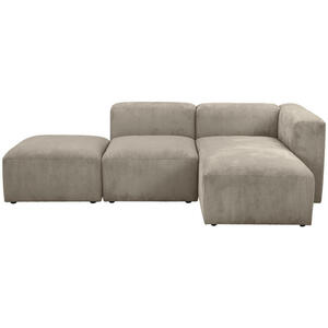 Max Winzer Ecksofa, Taupe, Textil, 4-Sitzer, 250x160 cm, Goldenes M, Made in Germany, Rücken echt, Armteil rechts, Wohnzimmer, Sofas & Couches, Wohnlandschaften