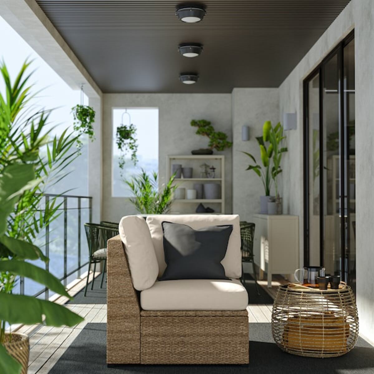 Bild 2 von SOLLERÖN  Eckelement mit Kissen