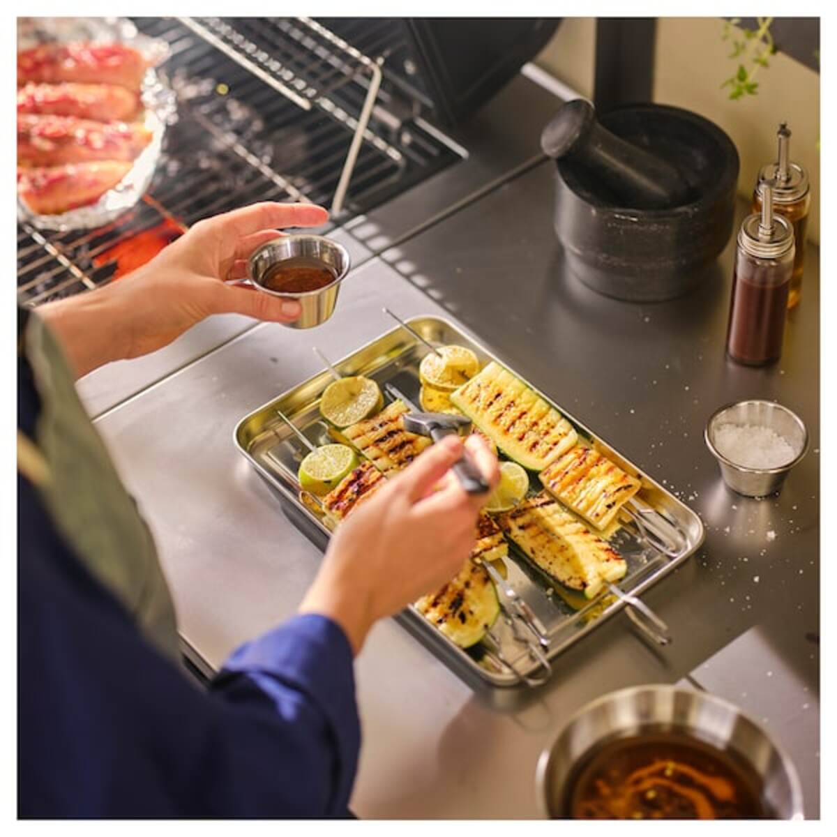 Bild 2 von GRILLTIDER  Serviertablett, Edelstahl 30x20 cm