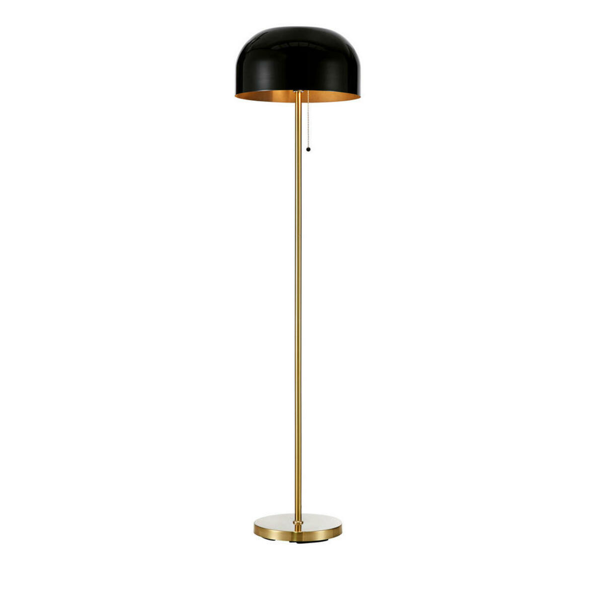 Bild 1 von Markslöjd Stehleuchte, Schwarz, Bronze, Metall, halbrund,halbrund, 143 cm, CE, Fußschalter, Lampen & Leuchten, Innenbeleuchtung, Stehlampen, Stehlampen