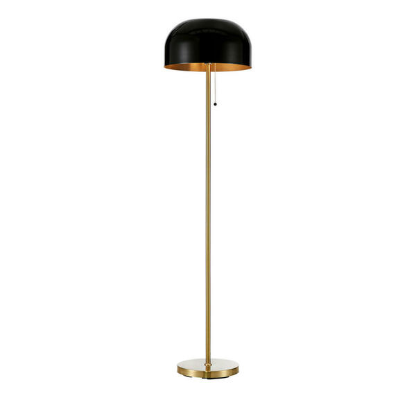 Bild 1 von Markslöjd Stehleuchte, Schwarz, Bronze, Metall, halbrund,halbrund, 143 cm, CE, Fußschalter, Lampen & Leuchten, Innenbeleuchtung, Stehlampen, Stehlampen