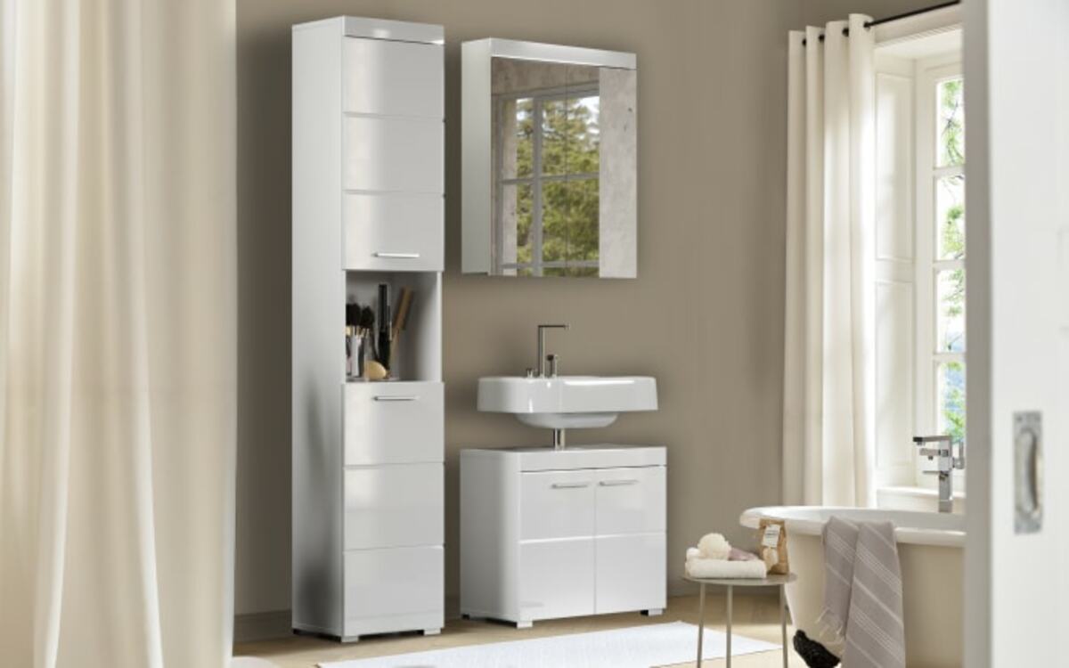 Bild 4 von Trendteam - Hochschrank Amanda, weiß hochglanz, 2-türig