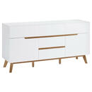 Bild 1 von Sideboard, Weiß, Eiche, Holz, Holzwerkstoff, Eiche, furniert, massiv, 5 Schubladen, 145x76x40 cm, Typenauswahl, Beimöbel erhältlich, Schlafzimmer, Schlafzimmer Kommoden