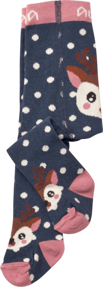 Bild 1 von ALANA Strumpfhose mit Rentier-Motiv, blau, Gr. 62/68