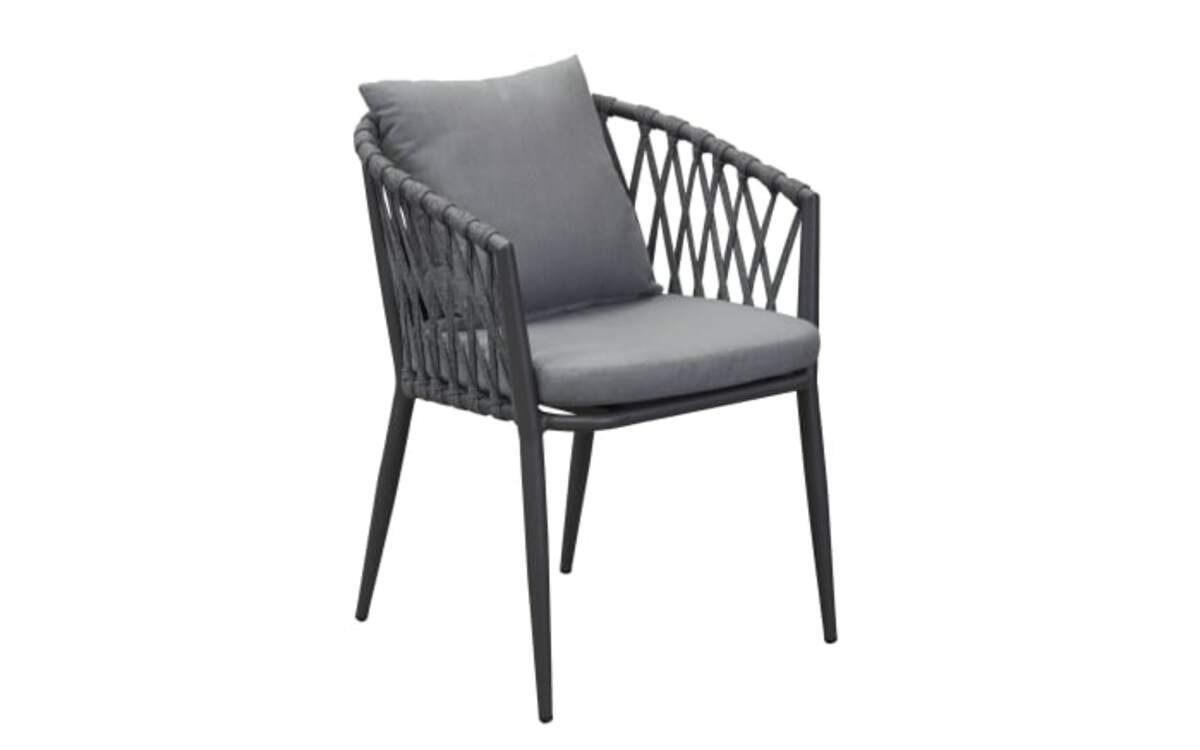 Bild 1 von Gartenstuhl Sunrepo, Kissen grau, Metallgestell in anthrazit