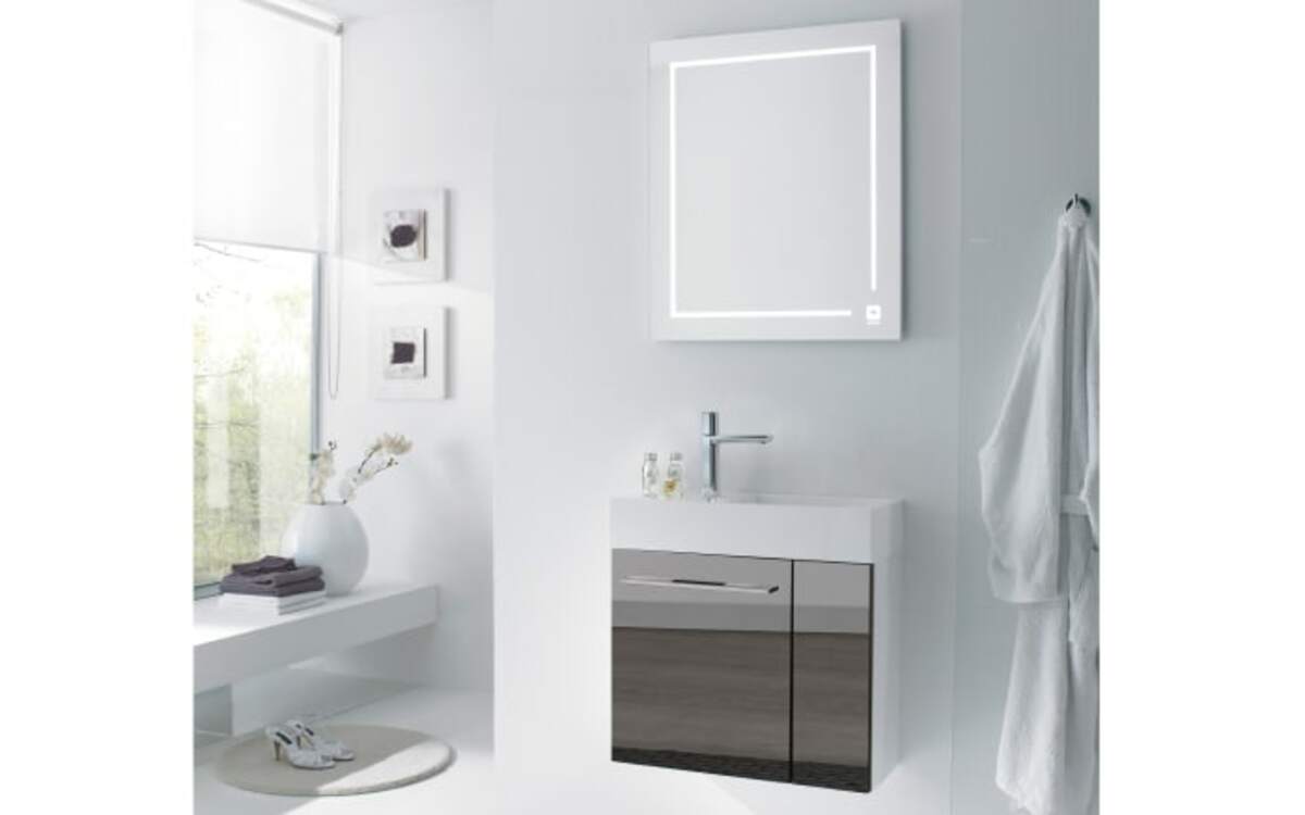 Bild 1 von Bad-Einrichtung Leonardo living LEO, metallic/weiß