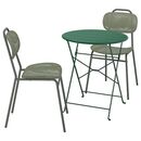 Bild 1 von SUNDSÖ / ENSHOLM  Tisch+2 Stühle/außen, grün/grün 65 cm