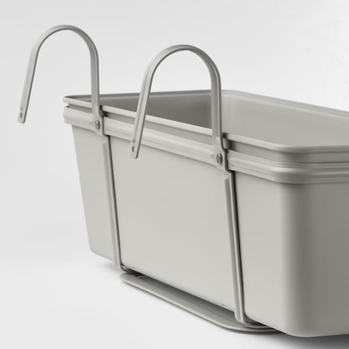 Bild 2 von ROSENKÅL  Blumenkasten mit Halter, für draußen hellgrau 48x18 cm