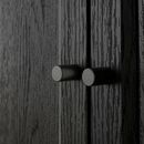 Bild 4 von BILLY / OXBERG  Bücherregal mit Türen, schwarz Eichenachbildung 80x30x202 cm