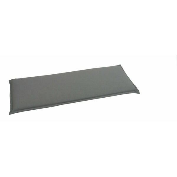 Bild 1 von Bankauflage, Anthrazit, Textil, Uni, Füllung: Schaumstoff, Vlies, 115x6x48 cm, Outdoor-Kissen, Outdoor-Sitzkissen
