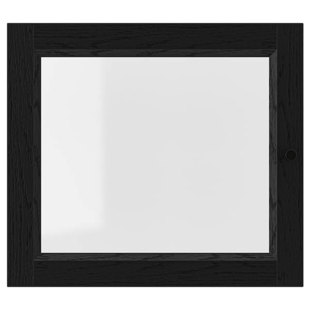 Bild 1 von OXBERG  Vitrinentür, schwarz Eichenachbildung 40x35 cm