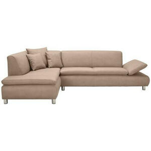 Max Winzer Ecksofa, Beige, Textil, 4-Sitzer, Ottomane links, nicht einzeln stellbar, L-Form, 270x190 cm, Goldenes M, Made in Europe, Rücken echt, Wohnzimmer, Sofas & Couches, Wohnlandschaften, Eckso