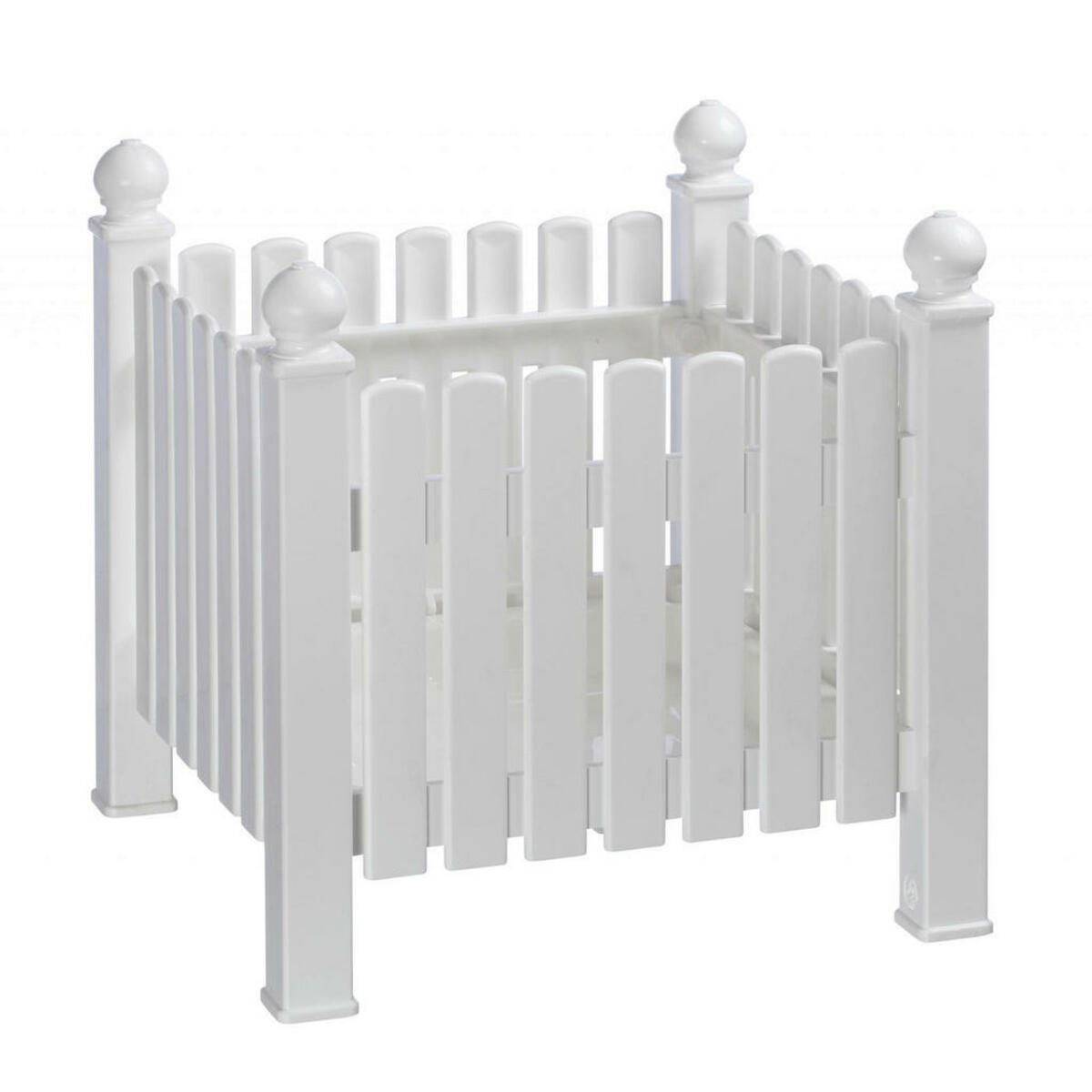 Bild 1 von Modante Blumenkasten, Weiß, Kunststoff, 48x48x48 cm, Gartenzubehör, Blumentöpfe