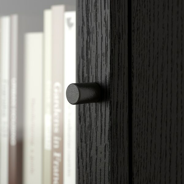 Bild 2 von OXBERG  Vitrinentür, schwarz Eichenachbildung 40x35 cm